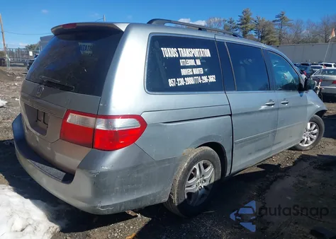 2007 Honda Odyssey Ex-L из США, поврежденный, VIN 5FNRL38707B045470
